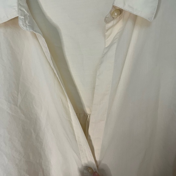 Elegant Cream Women's Blouse with Floral Eyelet Detailing Cottagecore - Picture 5 of 7